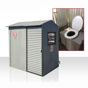 Economy / Security Hut Combo unit – Chemical toilet and Security shed with desk